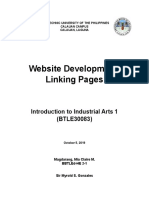 Website Development: Linking Pages: Introduction To Industrial Arts 1 (BTLE30083)