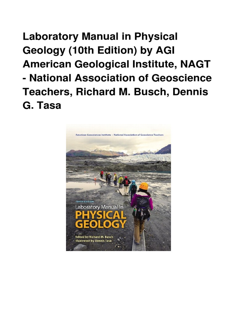 Laboratory Manual in Physical Geology 10th Edition | PDF