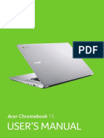 User'S Manual: Acer Chromebook 15