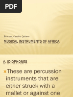 Musical Instruments of Africa