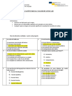 Evaluación Parcial Taller de Lenguaje Actos de Habla