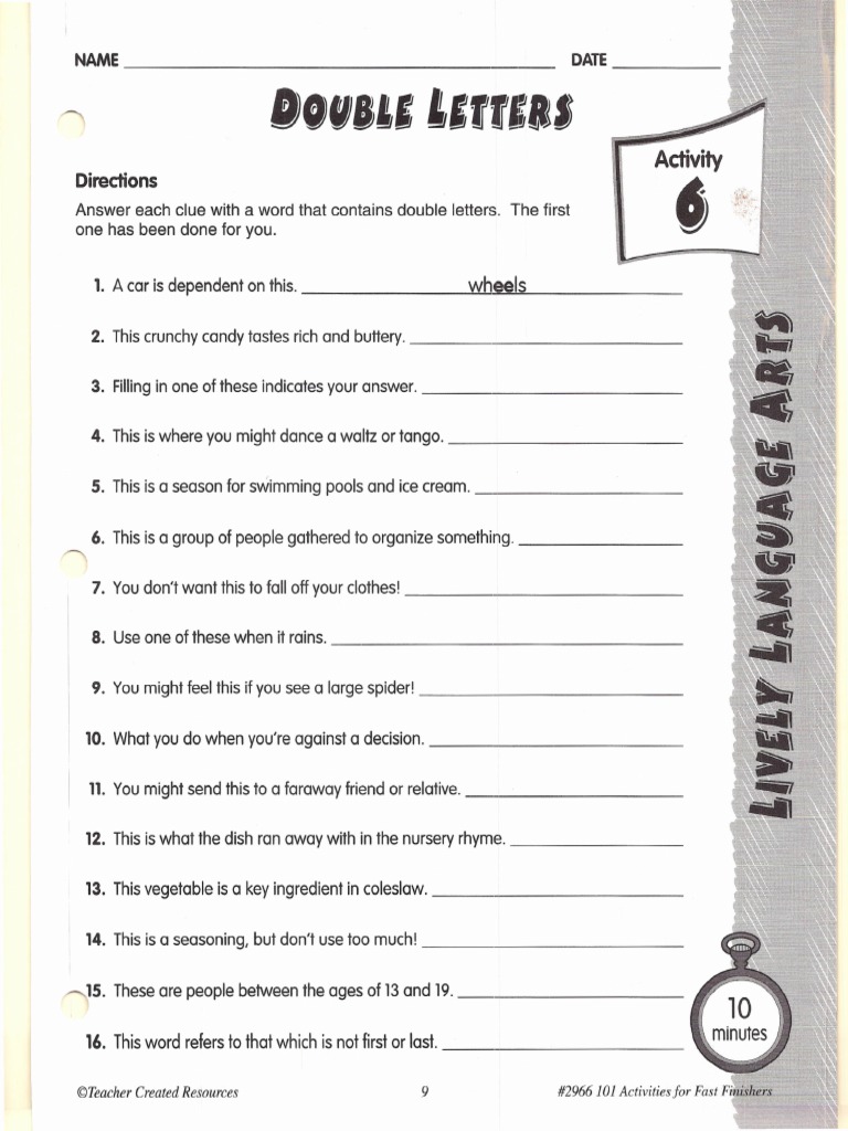 Double Letters | PDF