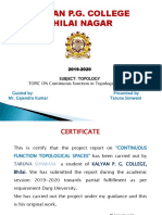 TOPOLOGICAL CONTINUOUS FUNCTION
