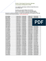 Jawaharlal Nehru Technological University, Kakinada VI-Convocation Pending OD List-2018