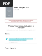 Notas de " Piense y Hágase Rico "