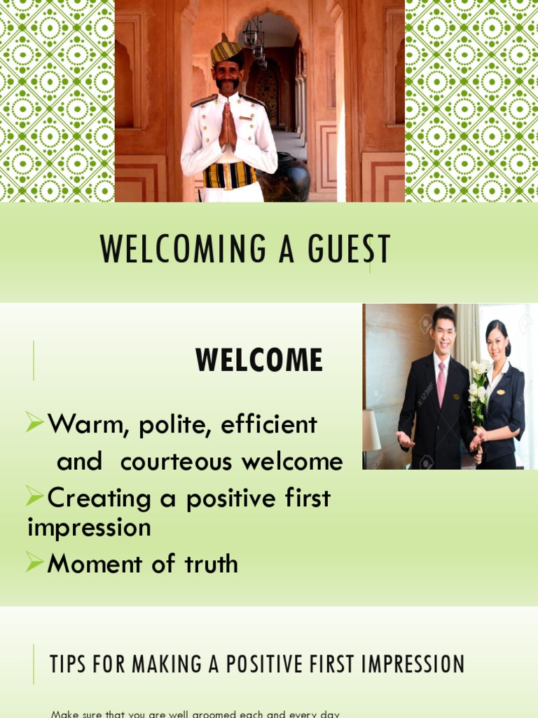 Welcoming Guests | PDF