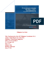 Philippine Law Book Fundamentals of The