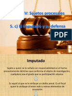 El Imputado y Su Defensa