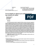 Proceso Dirigido Por Objetivos para Análisis de Dominio Bajo Estándares de Calidad