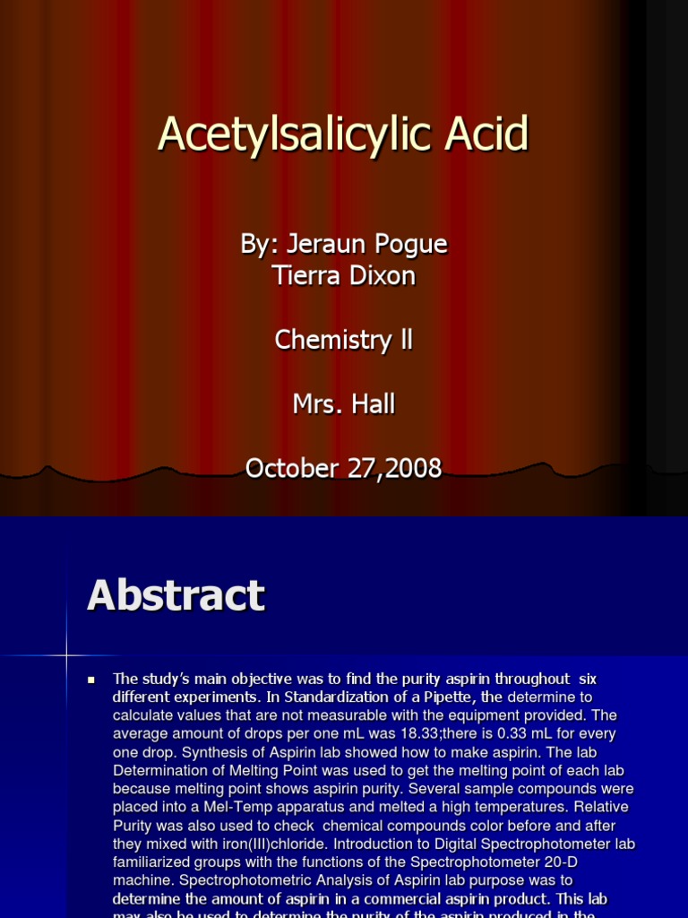 Acetylsalicylic Acid PDF Aspirin Chemical Compounds