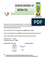 Certificado de Defensa Civil