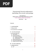 Unicode Math Code