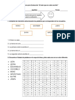 Guía de Repaso para Evaluación El León Que No Sabía Escribir