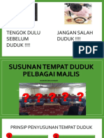 Susunan Tempat Duduk Pelbagai Majlis