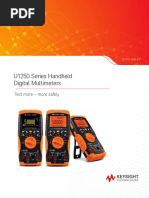 U1250 Series Handheld Digital Multimeters: Test More - More Safely