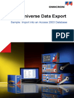 TU Data Export Sample Access