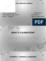 External Calibration Method