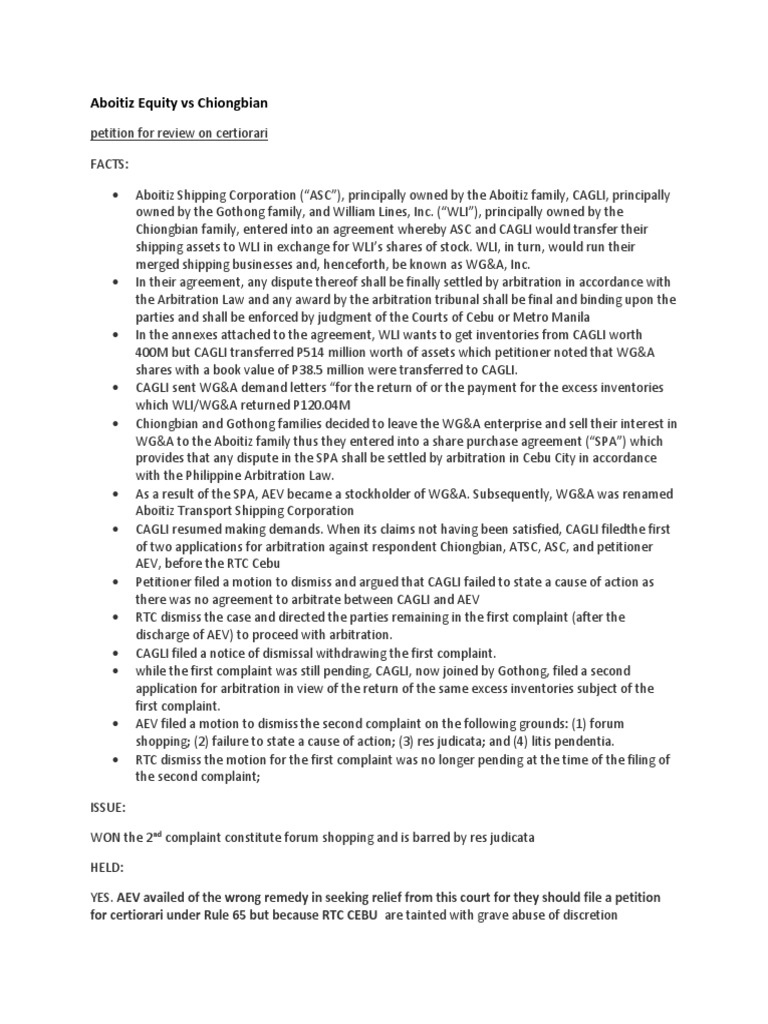 Dispute Over Excess Shipping Asset Transfers Court Rules Second