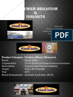 Consumer insights and strategies for Khadi India