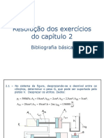 Solução exercícios capítulo 2 sistemas hidrostáticos