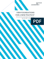 Firm foundations for a new politics