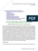 Sir Syed Ahmad Khan and His Contributions - Pakistan Affairs Notes For CSS - PMS