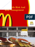 Mcdonalds Risk and Risk Management