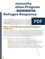 Recognition Program Rohingya
