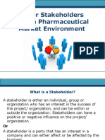 Major Stakeholders Within Pharmaceutical Market Environment