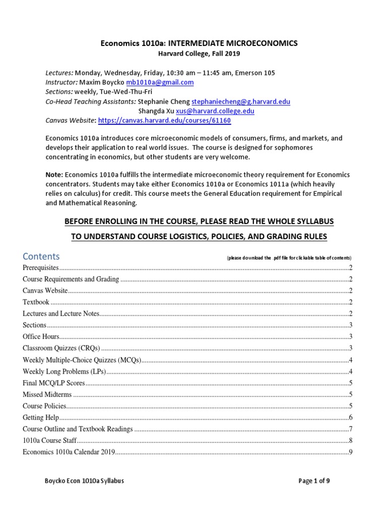 1010a Syllabus 2019 PDF Multiple Choice Quiz