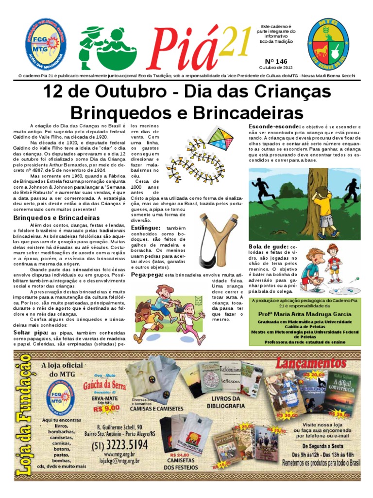 Dia Das Crianças Brinquedos e Brincadeiras