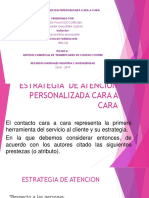 Estrategia de Atencion Personalizada Cara Cara