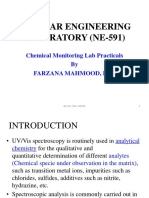 Nuclear Engineering Laboratory (Ne-591) : Chemical Monitoring Lab Practicals by Farzana Mahmood, Dcs