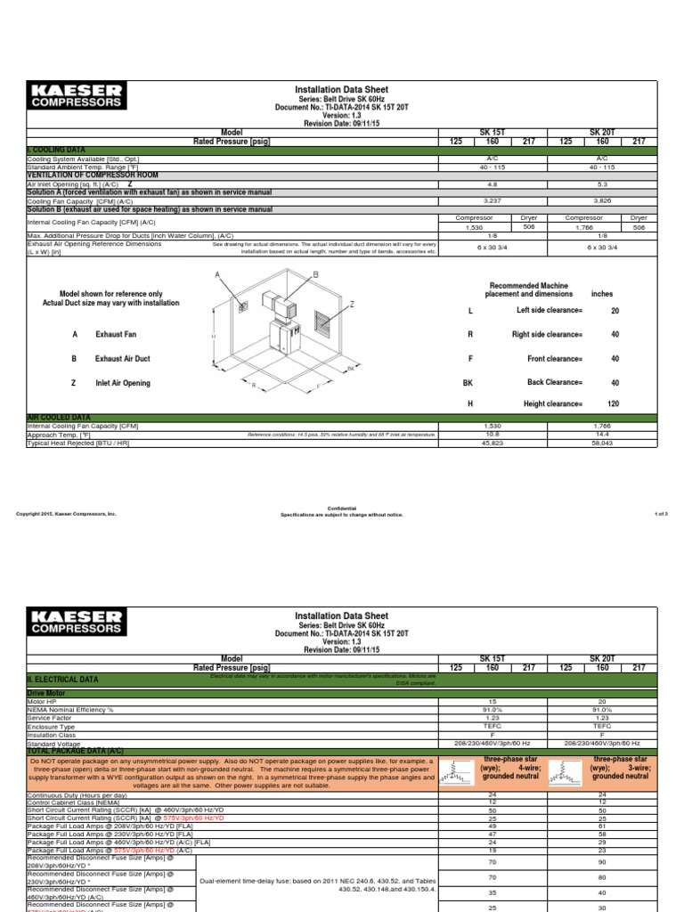 KAESER DATA SHEET DOWNLOADS intelligence overview