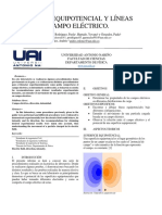 Superficie Equipotencial y Líneas de Campo Eléctrico