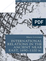 Studies in Diplomacy Mario Liverani International Relations in The Ancient Near East 16001100 BC Palgrave Macmillan 2001 PDF