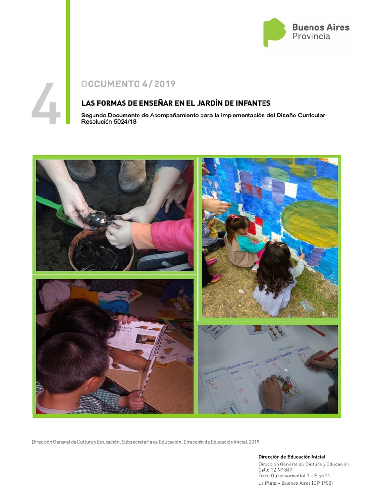 Enseñanza en Jardines de Infantes: Claves | PDF | Educación de la ...