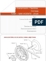 Transmisión por correa: tipos, clasificación y selección