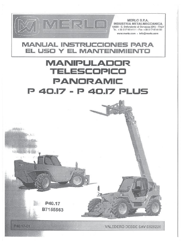 Manual Merlo PDF | PDF