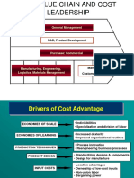 The Value Chain, Cost Leadership and Drivers of Advantage