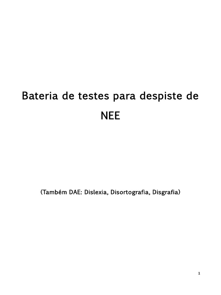 Testes Psicomotores e de Avaliação | PDF | Leão | Percepção