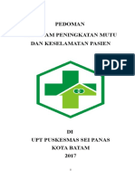 Pedoman Program Peningkatan Mutu Dan Keselamatan Pasien