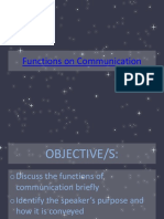 Functions On Communication