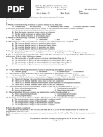 Chemistry Quiz. Grade 10