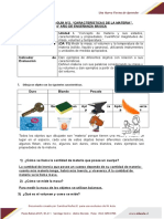 Características de la materia: masa, volumen y temperatura