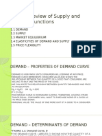 Topic 1 Review of Supply and Demand Functions