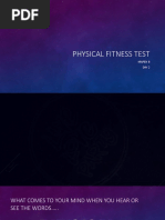 Physical Fitness Test JUNE 4, 2019