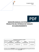 Co-sen-m&L-pro-002 Rev. 3 Medición Manual de Petróleo y Productos Del Petróleo en Tanques