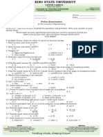 Quiz on Pre-calculus Trigonometry