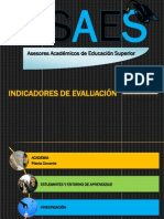 INDICADORES DE EVALUACION